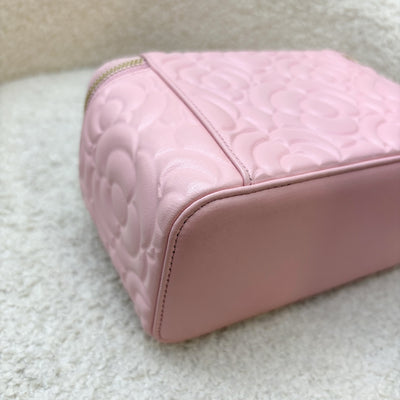 Chanel Small Vanity in Sakura Pink Camellia Leather and LGHW