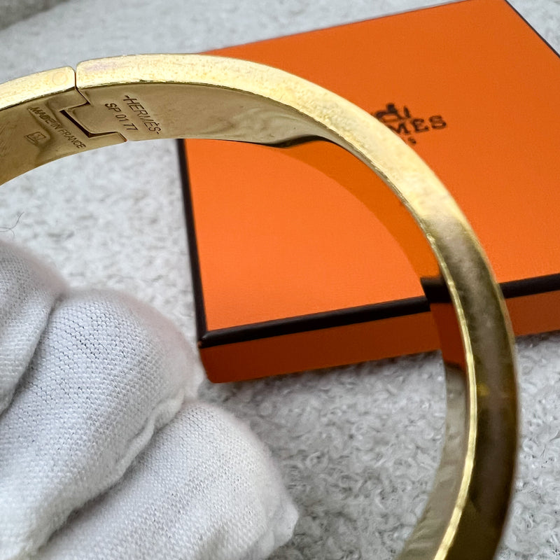 Hermes Clic H Bracelet in Noir Black Enamel