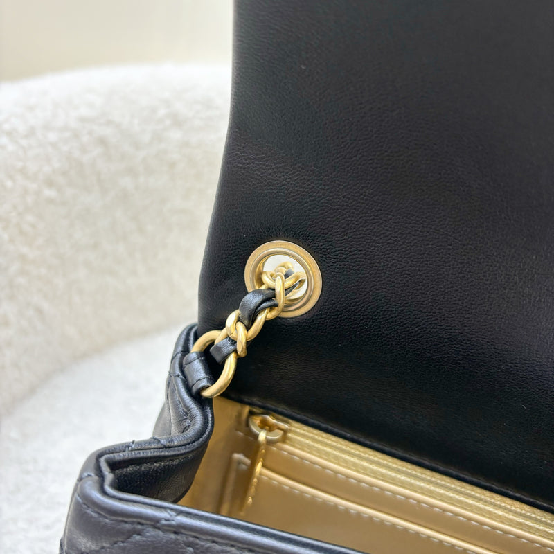 Chanel Pearl Crush Mini Rectangle Flap in Black Lambskin and AGHW