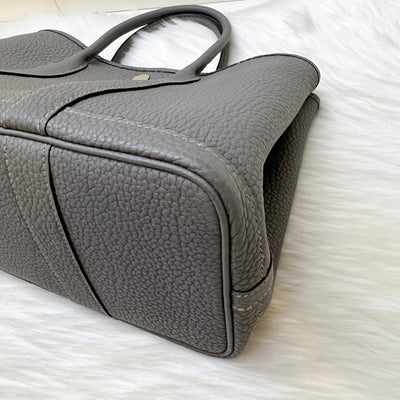 Hermes Garden Party 30 in Gris Meyer Negonda Leather and PHW