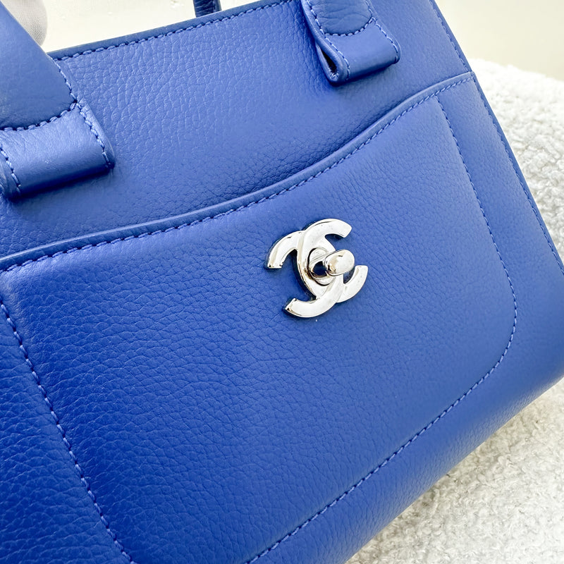 Chanel Neo Executive Mini Tote in Blue Caviar and SHW