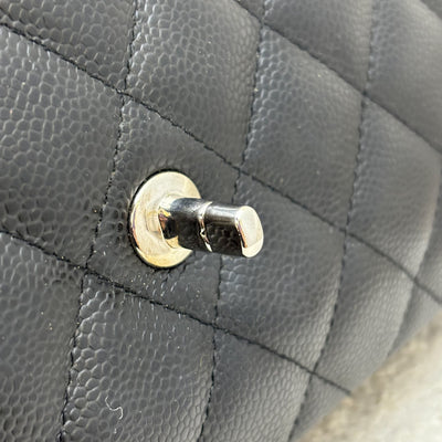 Chanel Jumbo Classic Flap SF in Black Caviar and SHW