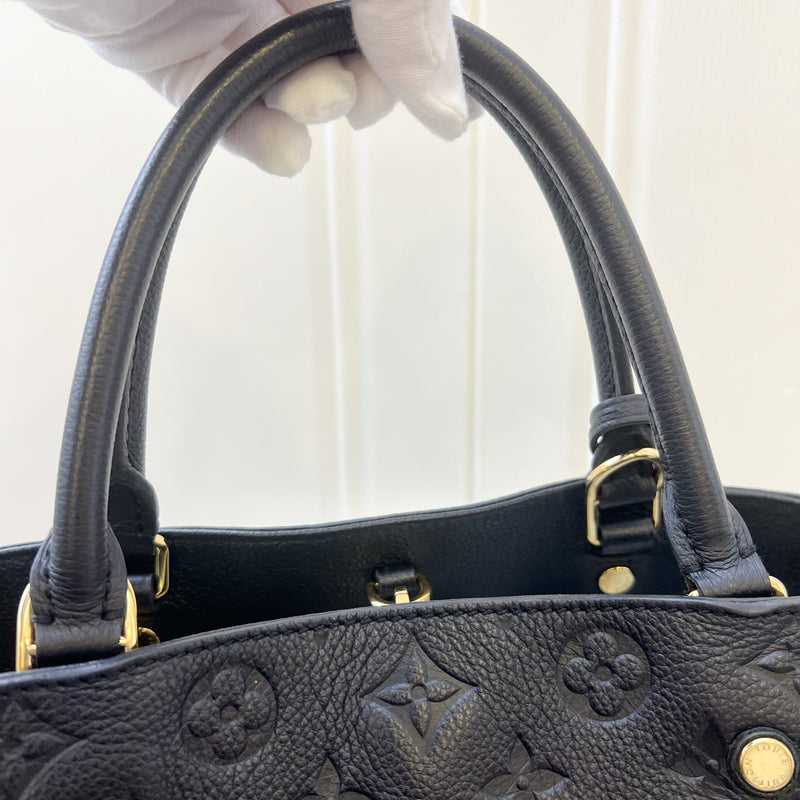 LV Montaigne MM in Black Empreinte Leather and GHW