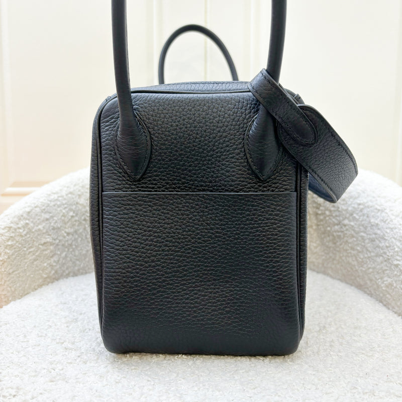 Hermes Lindy 26 in Noir Black Clemence Leather and PHW