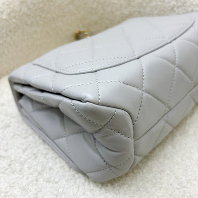 Chanel 22A Seasonal Flap in Grey Lambskin and GHW