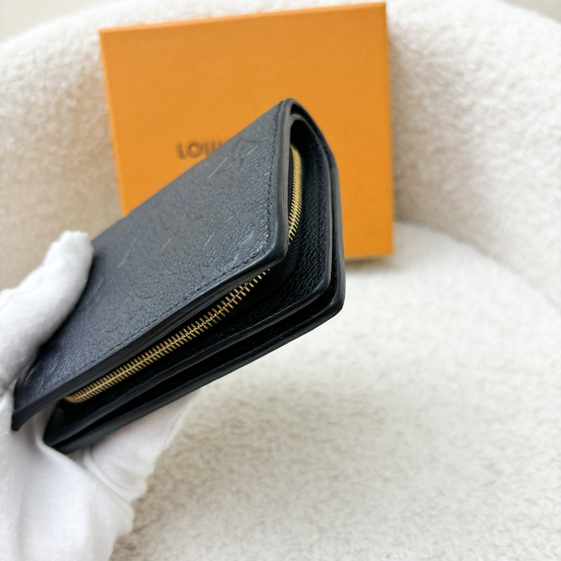 LV Clea Compact Wallet in in Black Monogram Empreinte Leather and GHW