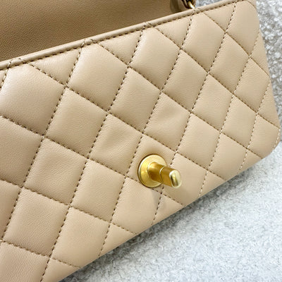 Chanel Pearl Crush Mini Rectange in 23K Milk Tea Beige Stiff Lambskin and AGHW