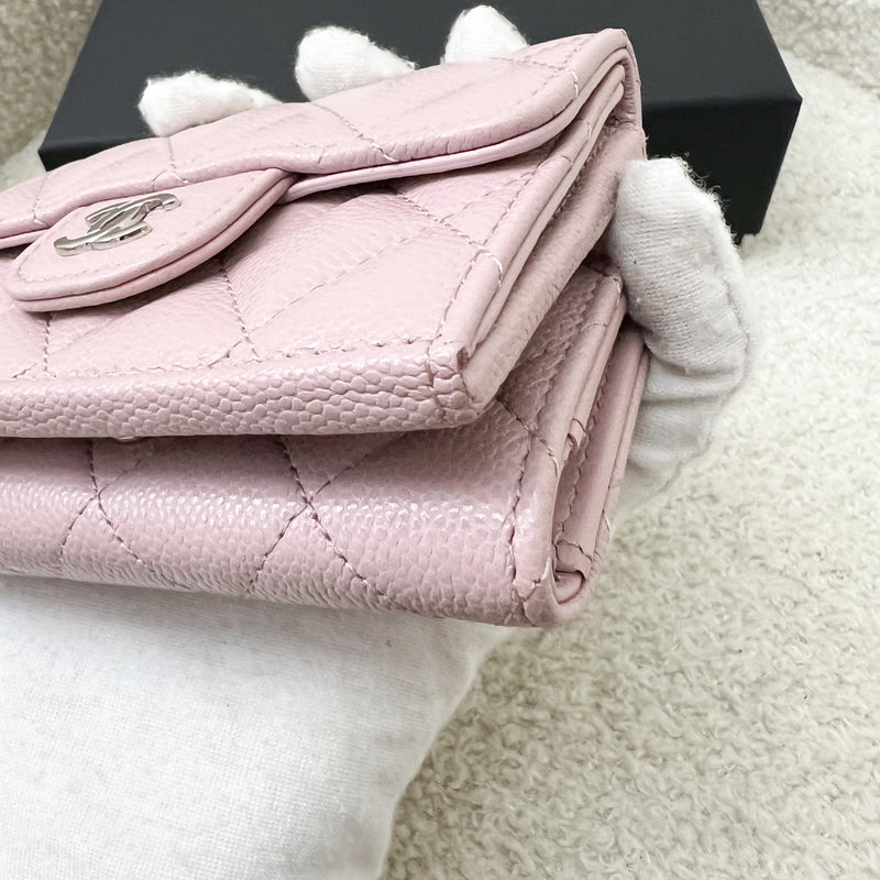 Chanel Small Trifold Compact Wallet in Pink Caviar and LGHW