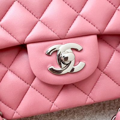 Chanel Medium Classic Flap CF in Pink Lambskin and SHW