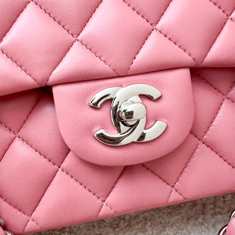 Chanel Medium Classic Flap CF in Pink Lambskin and SHW