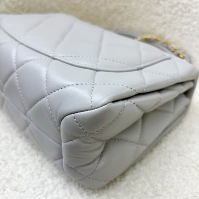 Chanel 22A Seasonal Flap in Grey Lambskin and GHW