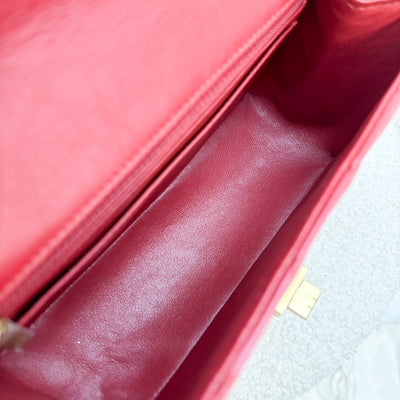 Chanel Classic 2.55 Reissue Mini Flap in Red Distressed Calfskin and AGHW