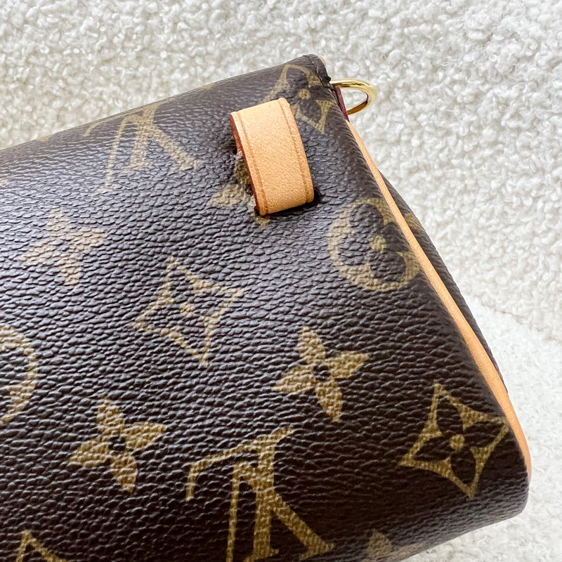 LV Pochette Friendly Two Way Mini Bag in Monogram Canvas GHW