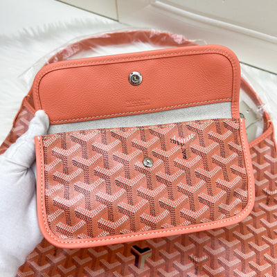 Goyard Boheme Hobo Bag in China Exclusive Limited Edition Coral Goyardine Canvas