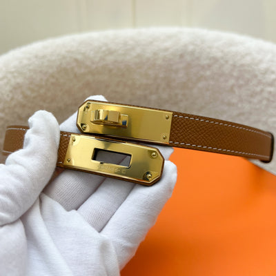 Hermes Kelly 18 Belt in Gold Epsom Leather and GHW