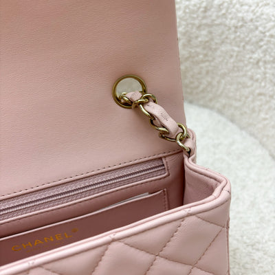 Chanel Mini Rectangle Flap in 23S Pink Lambskin and LGHW