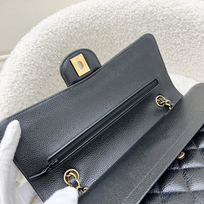 Chanel Medium Classic Flap CF in Black Caviar and GHW