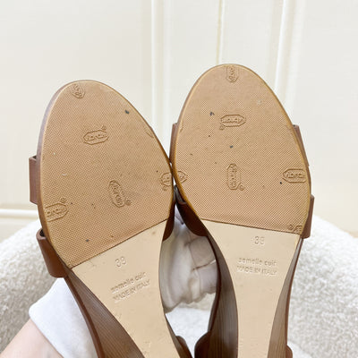 Hermes Legend Sandal in Gold Size 39