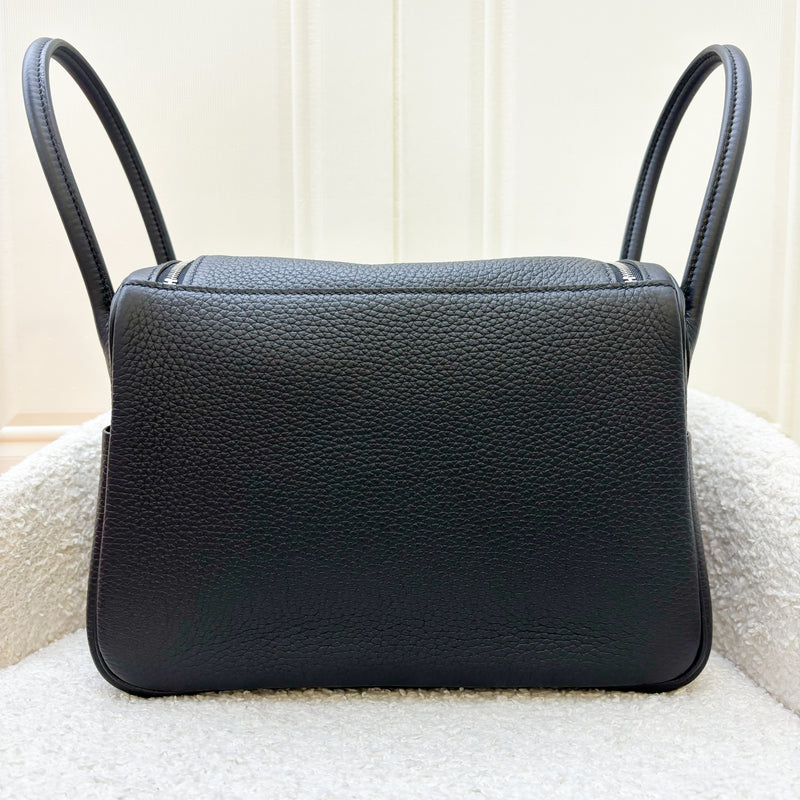 Hermes Lindy 26 in Noir Black Clemence Leather and PHW