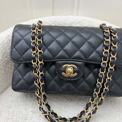 Chanel Small Classic Flap CF in Black Caviar and GHW