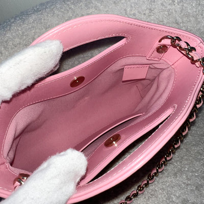 Chanel 31 Nano Shopping Bag in 25P Cotton Candy Pink Shiny Calfskin and LGHW