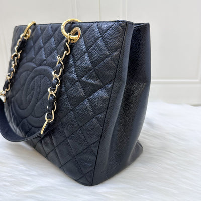 Chanel Grand Shopping Tote GST in Black Caviar and GHW