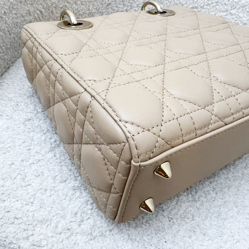 Dior Lady Dior ABCDior Small Bag in Biscuit Lambskin and LGHW