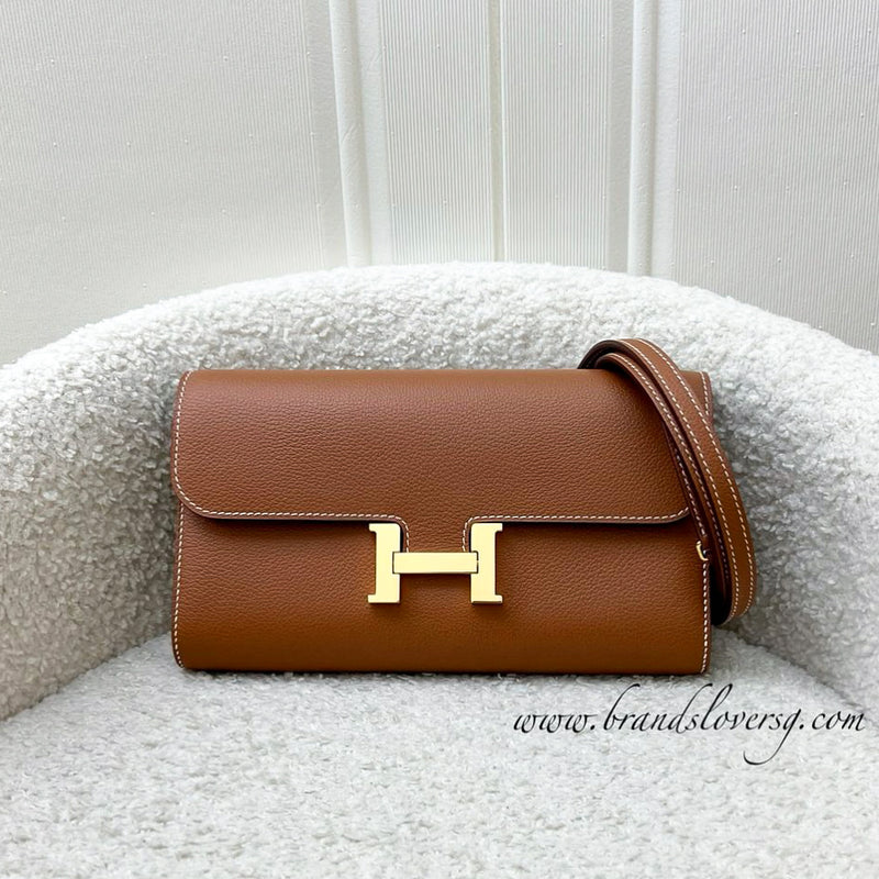 Hermes Constance To Go CTG in Gold Evercolor Leather and GHW