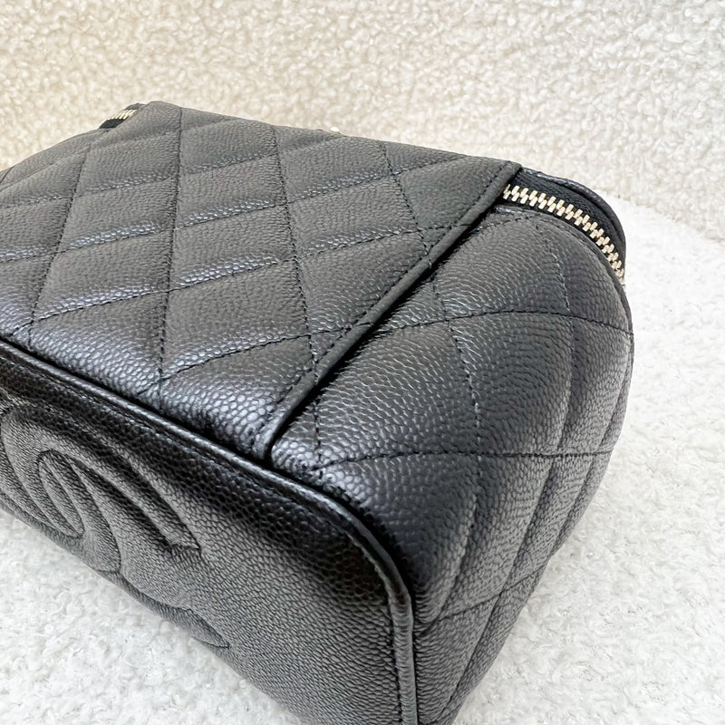 Chanel Classic Small Vanity in Black Caviar and LGHW