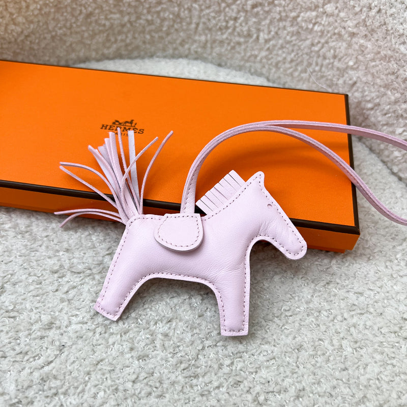 Hermes Rodeo PM in Rose Darling Lambskin