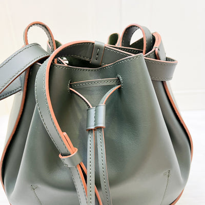Loewe Balloon Bag in Dark Olive Green Calfskin and GHW