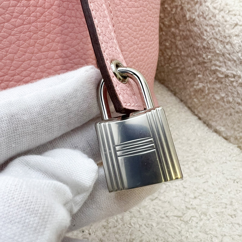 Hermes Picotin 18 in Rose Sakura Clemence Leather and PHW