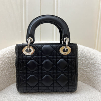 Dior Mini Lady Dior in Black Lambskin and SHW