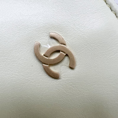 Chanel 22 Small Hobo Handbag in Pale Yellow Calfskin and AGHW