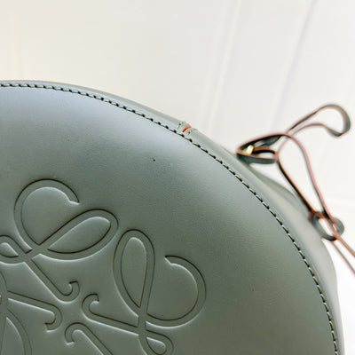 Loewe Balloon Bag in Dark Olive Green Calfskin and GHW