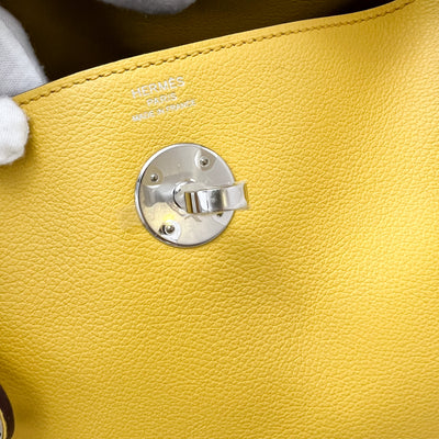 Hermes Lindy 26 in Sun Yellow Evercolor Leather and PHW