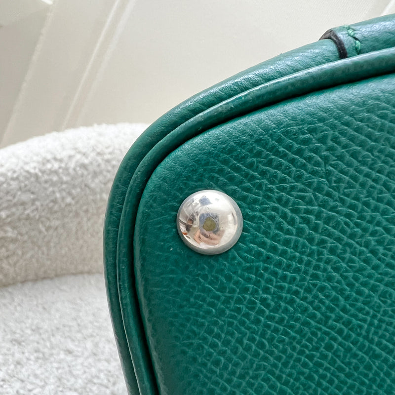 Hermes Bolide 27 in Malachite Epsom Leather and PHW