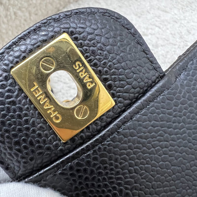 Chanel Medium Classic Flap CF in Black Caviar and GHW