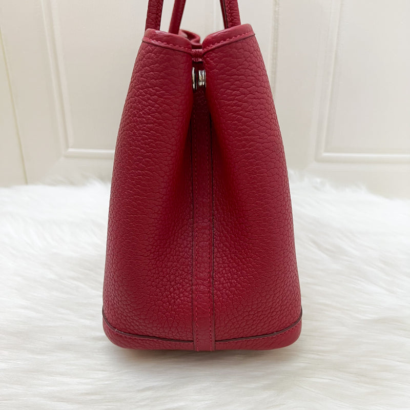 Hermes Garden Party 30 in Rouge Piment Negonda Leather and SHW