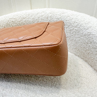 Chanel Classic Mini Rectangle Flap in 21P Caramel Lambskin and GHW