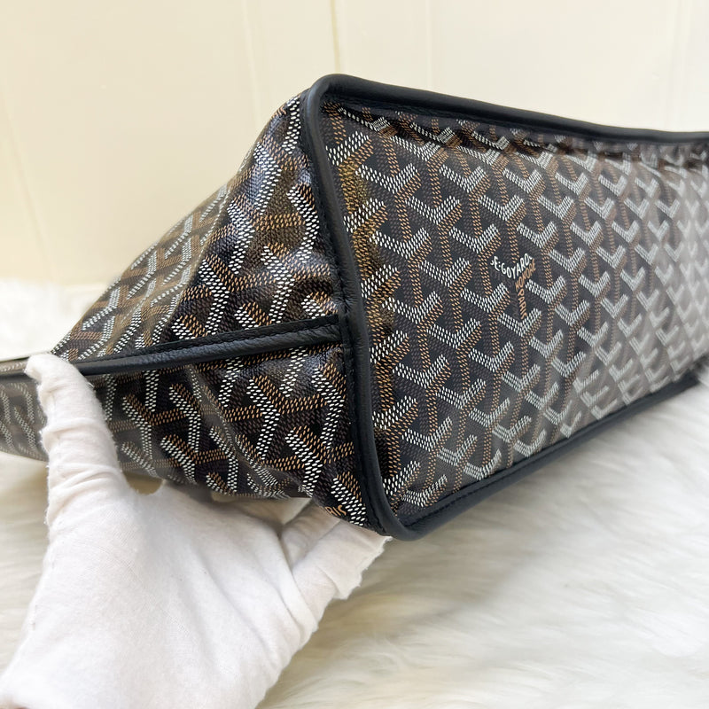 Goyard Anjou PM Tote Bag in Black Signature Canvas