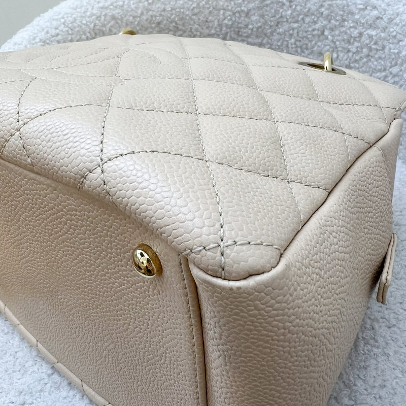 Chanel Petite Timeless Tote PTT in Beige Caviar and GHW