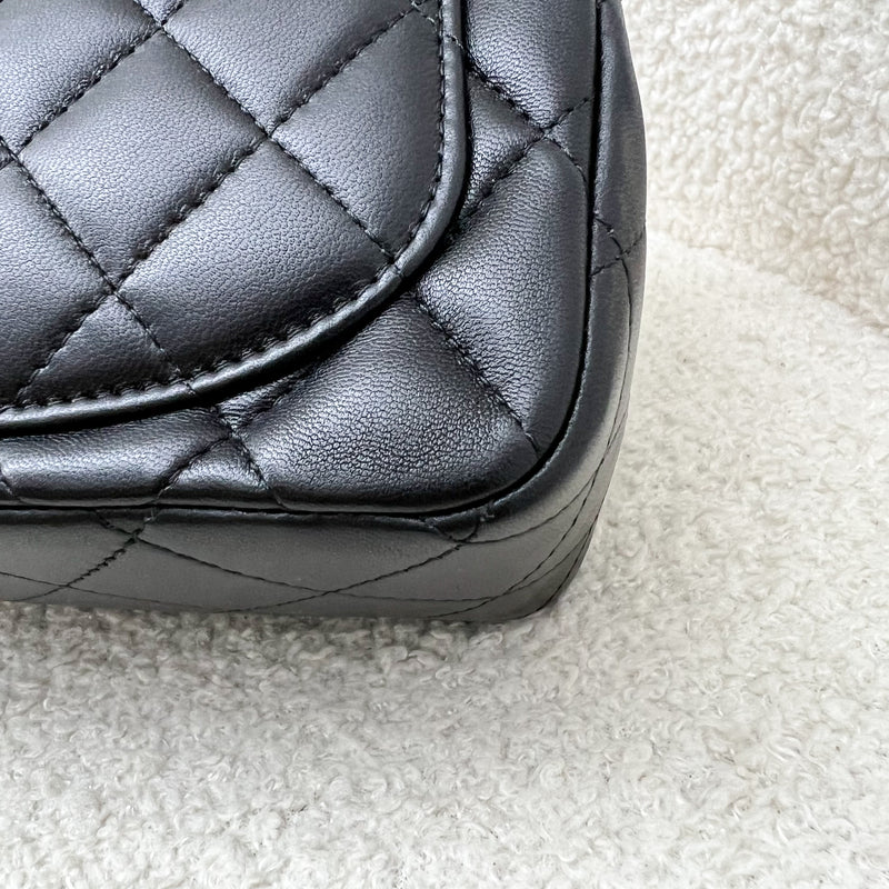 Chanel Classic Square Mini Flap in Black Lambskin and LGHW