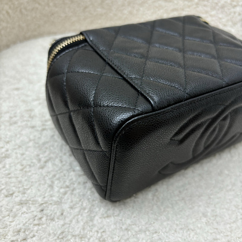 Chanel Classic Small Vanity in Black Caviar and LGHW