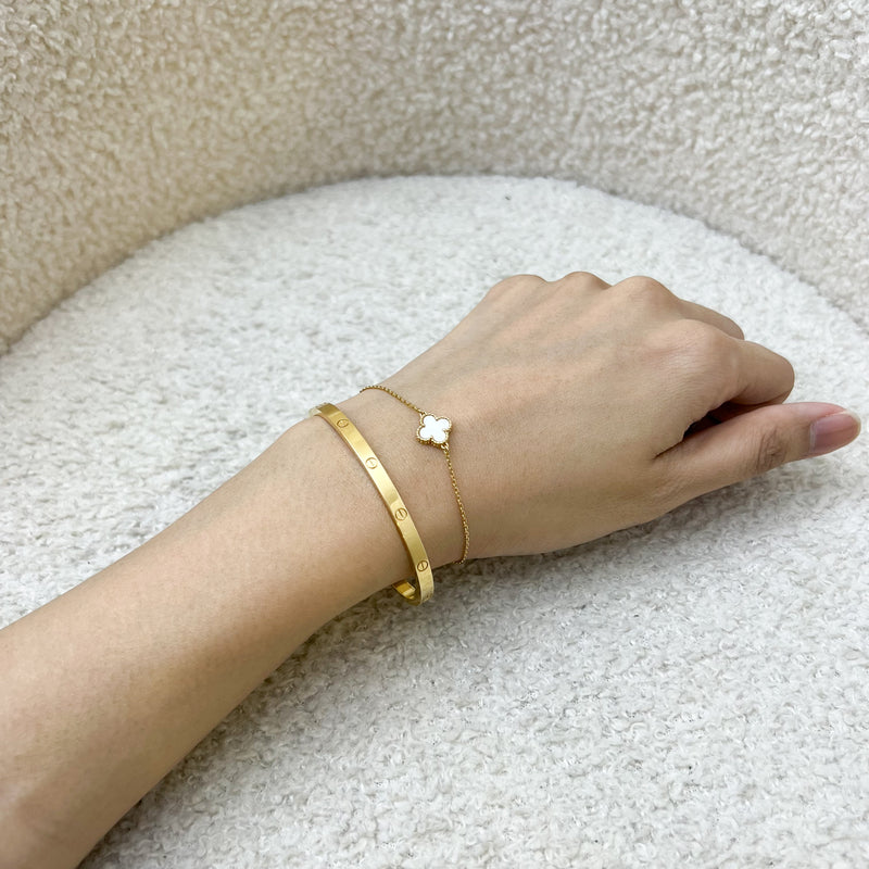 Van Cleef & Arpels VCA Sweet Alhambra Bracelet with MOP in 18K Yellow Gold