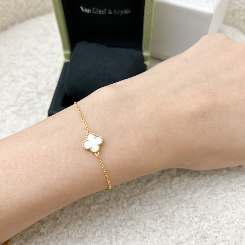 Van Cleef & Arpels VCA Sweet Alhambra Bracelet with MOP in 18K Yellow Gold