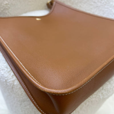 Hermes Vintage Vespa Messenger Bag in Gold Epsom Leather and GHW