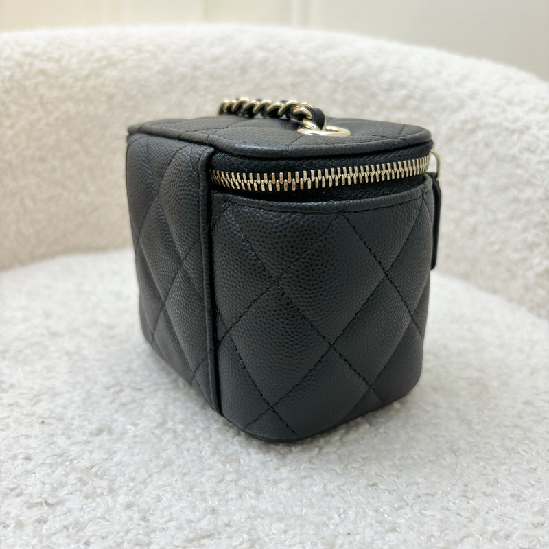 Chanel Mini Vanity in Black Caviar and LGHW