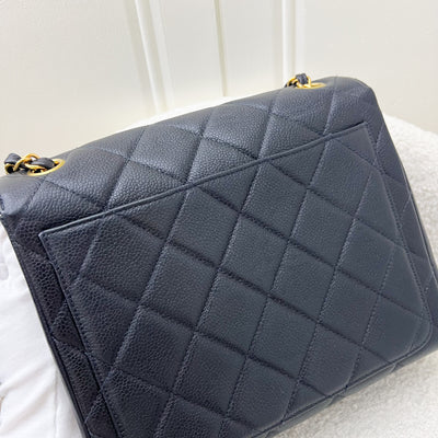 Chanel Vintage Medium Square Flap in Black Caviar and 24K GHW