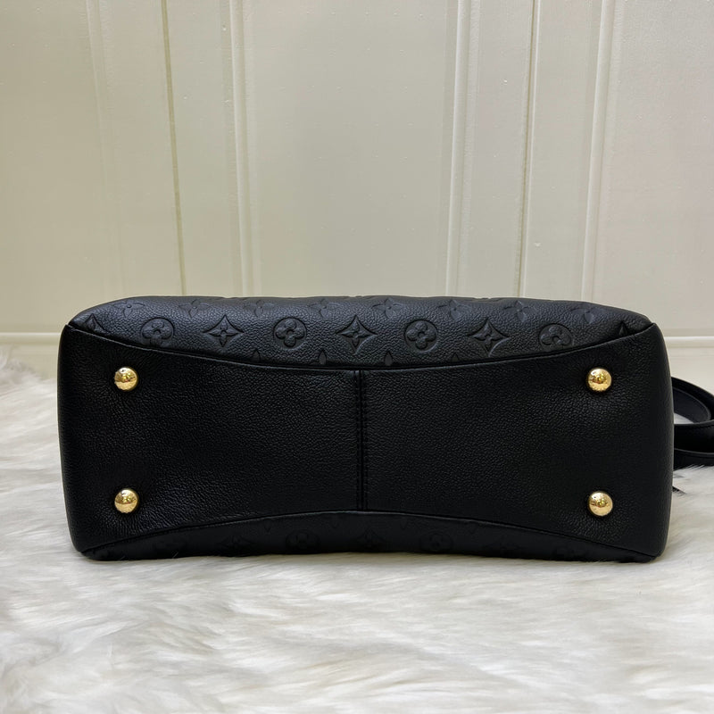 LV Ponthieu PM Bag in Black Empreinte Leather and GHW